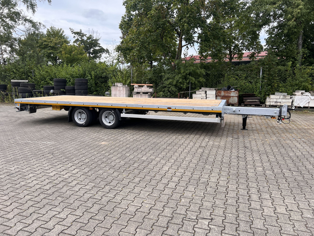 Möslein THT 14-G 7,20 L ausziehbar 13,9 t Tandemanhänger- Tieflader, ausziehbarLuftgefedert - Бордово ремарке/ Платформа: снимка 3 Möslein THT 14-G 7,20 L ausziehbar 13,9 t Tandemanhänger- Tieflader, ausziehbarLuftgefedert - Бордово ремарке/ Платформа: снимка 3