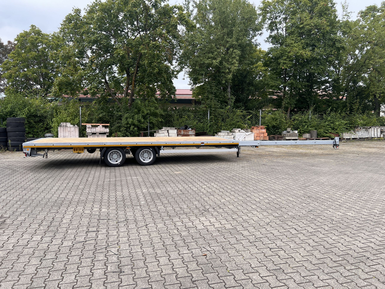 Нови Бордово ремарке/ Платформа Möslein THT 14-G 7,20 ausziehbar  13,9 t Tandemanhänger- Tieflader, ausziehbar: снимка 8