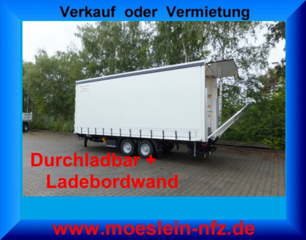Möslein TPS 11 DL 7,30 neuer Planenanhänger, Ladebordwand + Durchladbar - Брезентово ремарке: снимка 1 Möslein TPS 11 DL 7,30 neuer Planenanhänger, Ladebordwand + Durchladbar - Брезентово ремарке: снимка 1