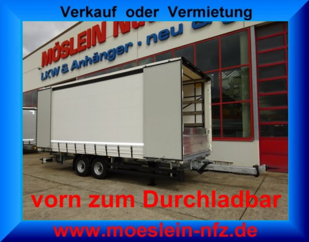Möslein TPW 105 D Schwebheim Tandem- Planenanhänger Durchladen - Брезентово ремарке: снимка 1 Möslein TPW 105 D Schwebheim Tandem- Planenanhänger Durchladen - Брезентово ремарке: снимка 1