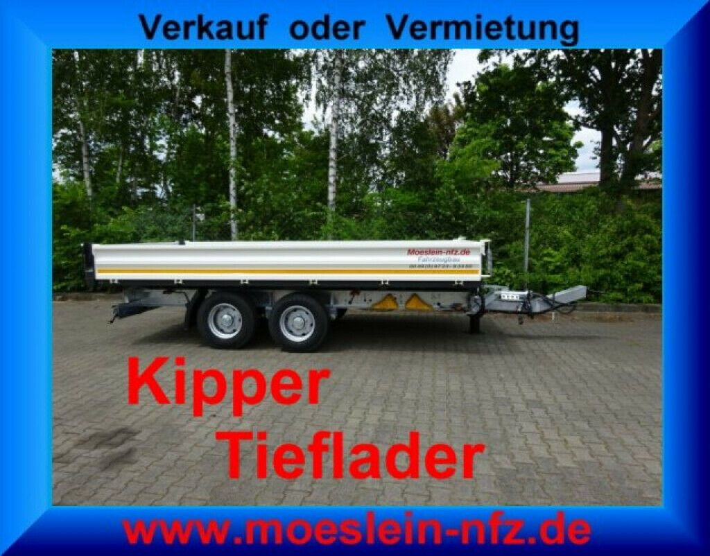 Möslein neuer Tandem 3- Seitenkipper Tieflader-- Neufah - Самосвал ремарке: снимка 2 Möslein neuer Tandem 3- Seitenkipper Tieflader-- Neufah - Самосвал ремарке: снимка 2