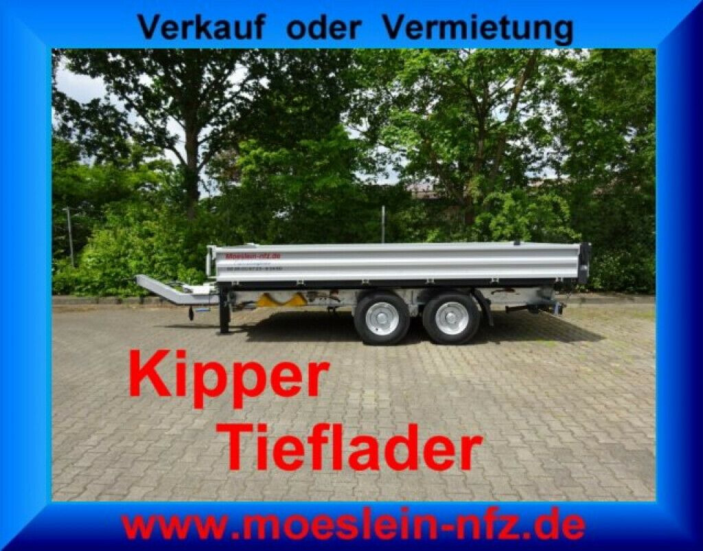 Möslein neuer Tandem 3- Seitenkipper Tieflader-- Neufah - Самосвал ремарке: снимка 3 Möslein neuer Tandem 3- Seitenkipper Tieflader-- Neufah - Самосвал ремарке: снимка 3
