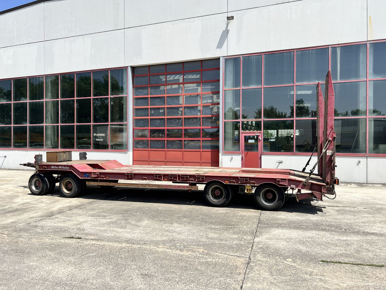 Müller-Mitteltal 4 Achs Tiefladeranhänger - Нискорамна площадка ремарке: снимка 3 Müller-Mitteltal 4 Achs Tiefladeranhänger - Нискорамна площадка ремарке: снимка 3