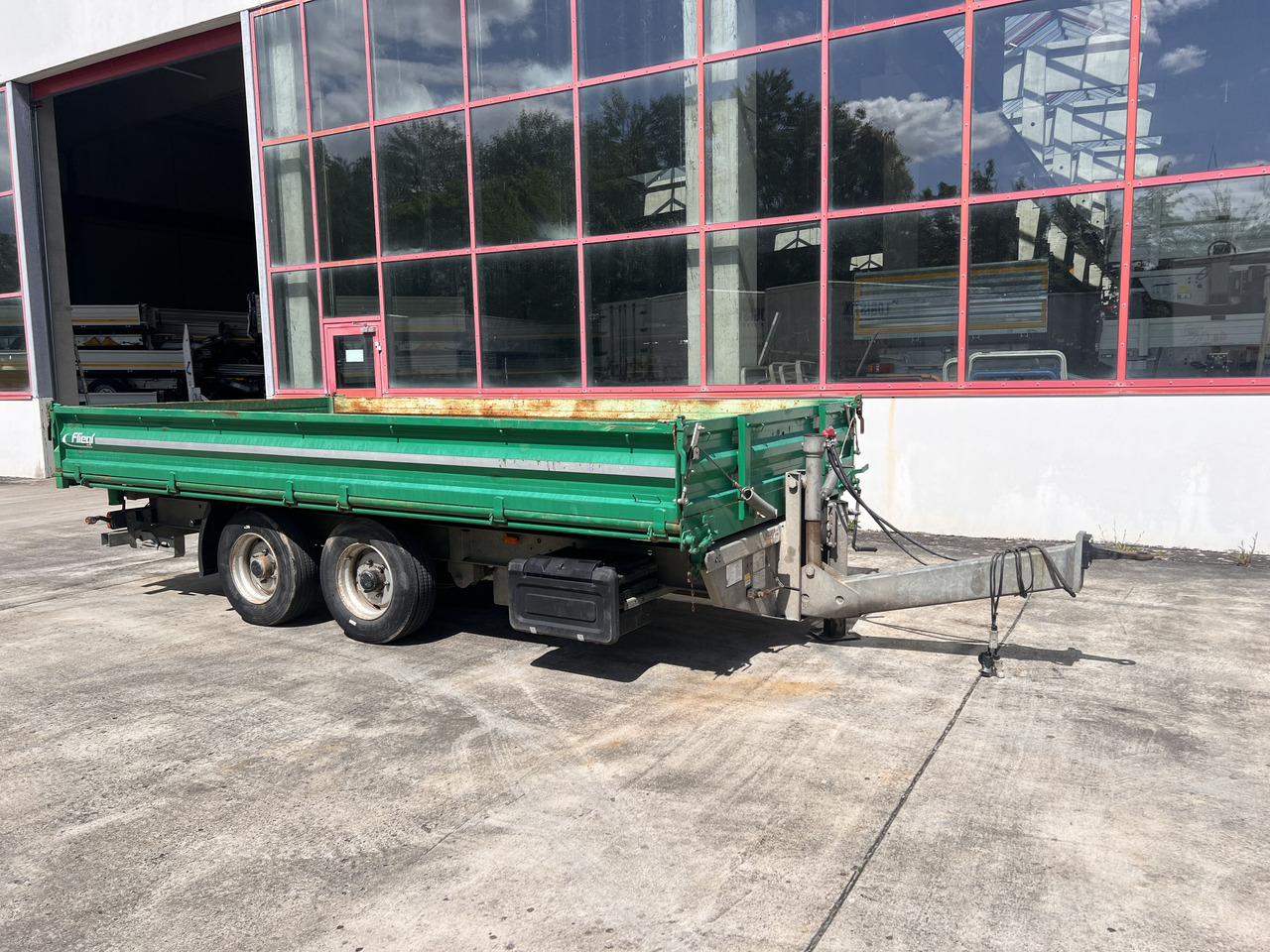 TK Tandemkipper- Tieflader, wenig Benutzt - Самосвал ремарке: снимка 2 TK Tandemkipper- Tieflader, wenig Benutzt - Самосвал ремарке: снимка 2