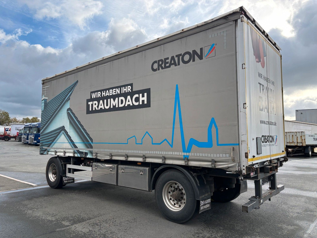 AZP18 Plane + Staplerhalterung - Брезентово ремарке: снимка 2 AZP18 Plane + Staplerhalterung - Брезентово ремарке: снимка 2