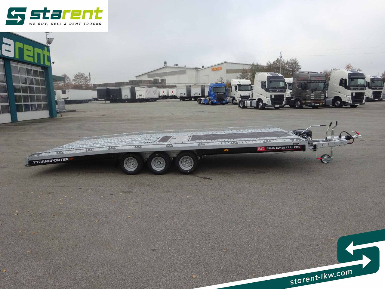 Brian James Trailers T-Transporter, Rampen, Kippbar - Автовоз ремарке: снимка 4 Brian James Trailers T-Transporter, Rampen, Kippbar - Автовоз ремарке: снимка 4