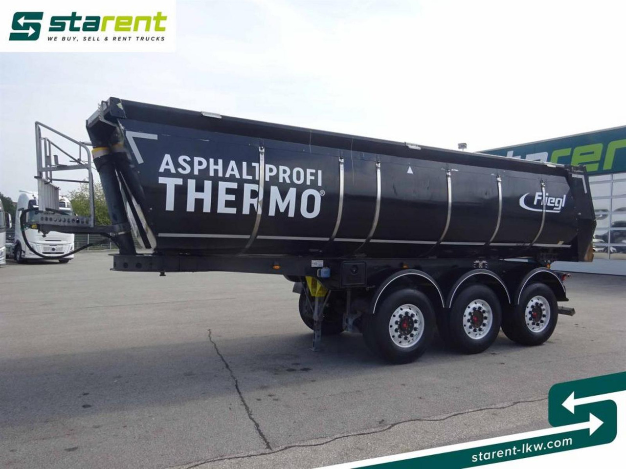 Fliegl 3-Achs Thermomulde 25m³ Liftachse SAF ALCOA - Самосвал полуремарке: снимка 1 Fliegl 3-Achs Thermomulde 25m³ Liftachse SAF ALCOA - Самосвал полуремарке: снимка 1