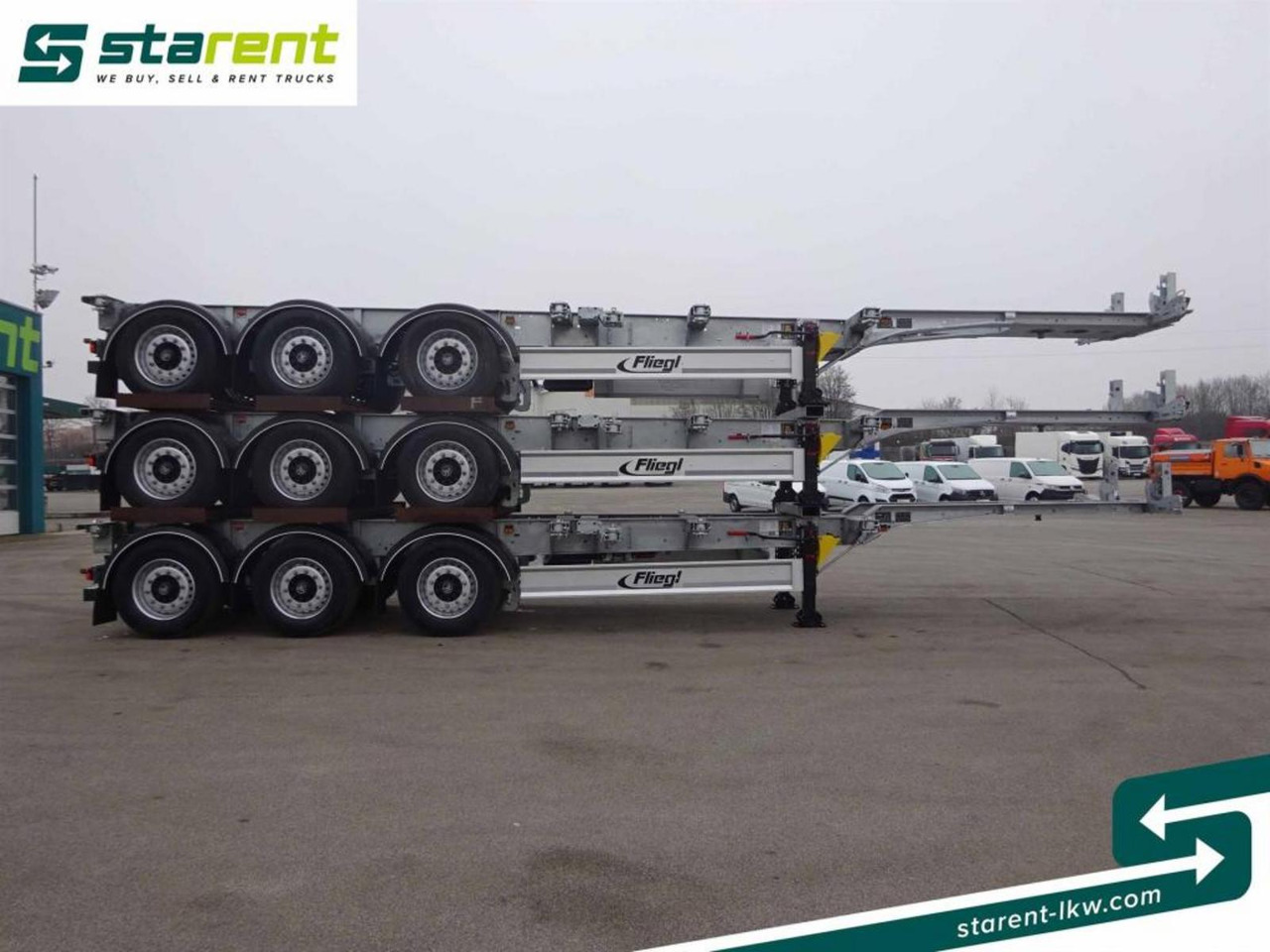 Fliegl Containerchassis ADR 1x20/2x20/1x30/1x40/1x45 - Шаси полуремарке: снимка 4 Fliegl Containerchassis ADR 1x20/2x20/1x30/1x40/1x45 - Шаси полуремарке: снимка 4