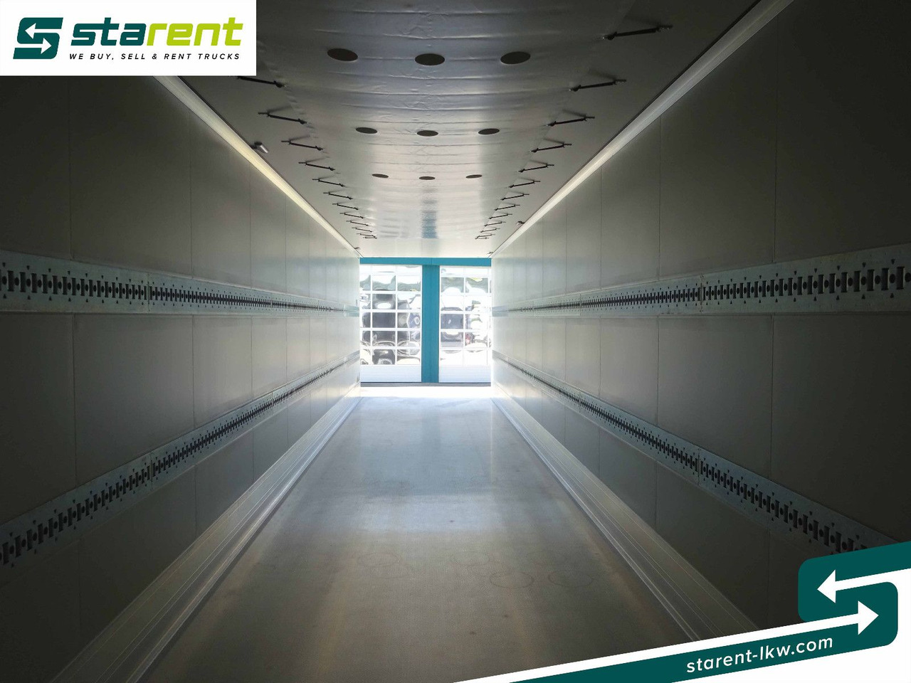 Затворена каросерия полуремарке Krone Thermotrailer Carrier Vector 1550, Zurrleisten: снимка 14