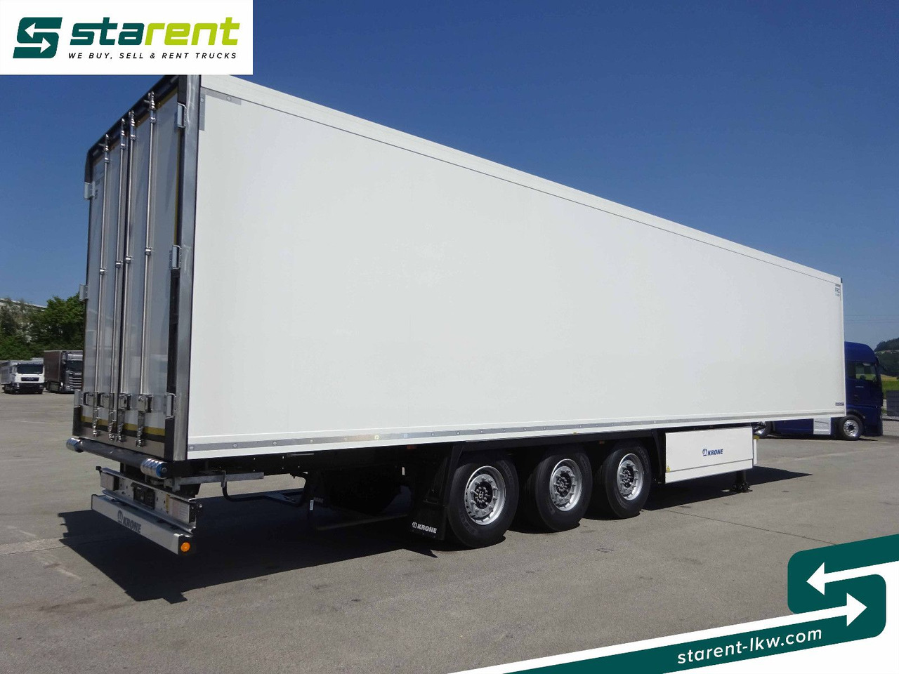 Затворена каросерия полуремарке Krone Thermotrailer Carrier Vector 1550, Zurrleisten: снимка 5