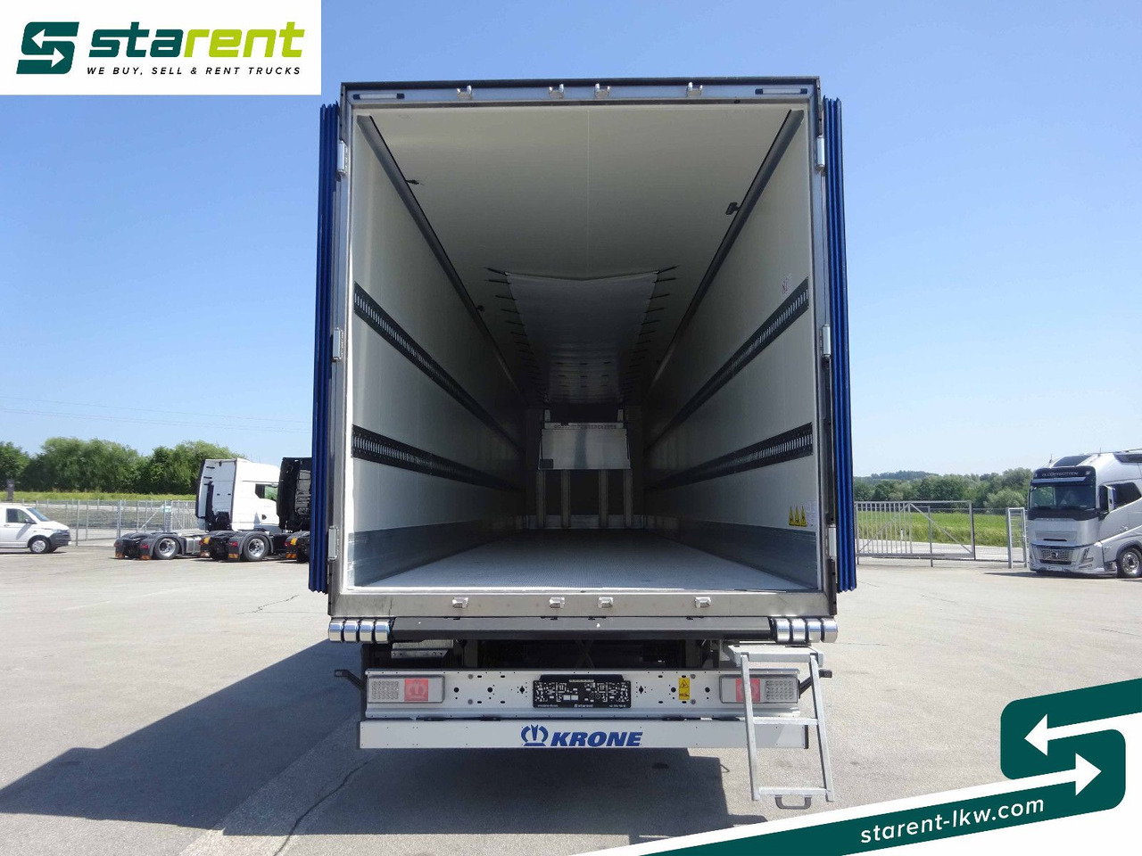 Затворена каросерия полуремарке Krone Thermotrailer Carrier Vector 1550, Zurrleisten: снимка 11