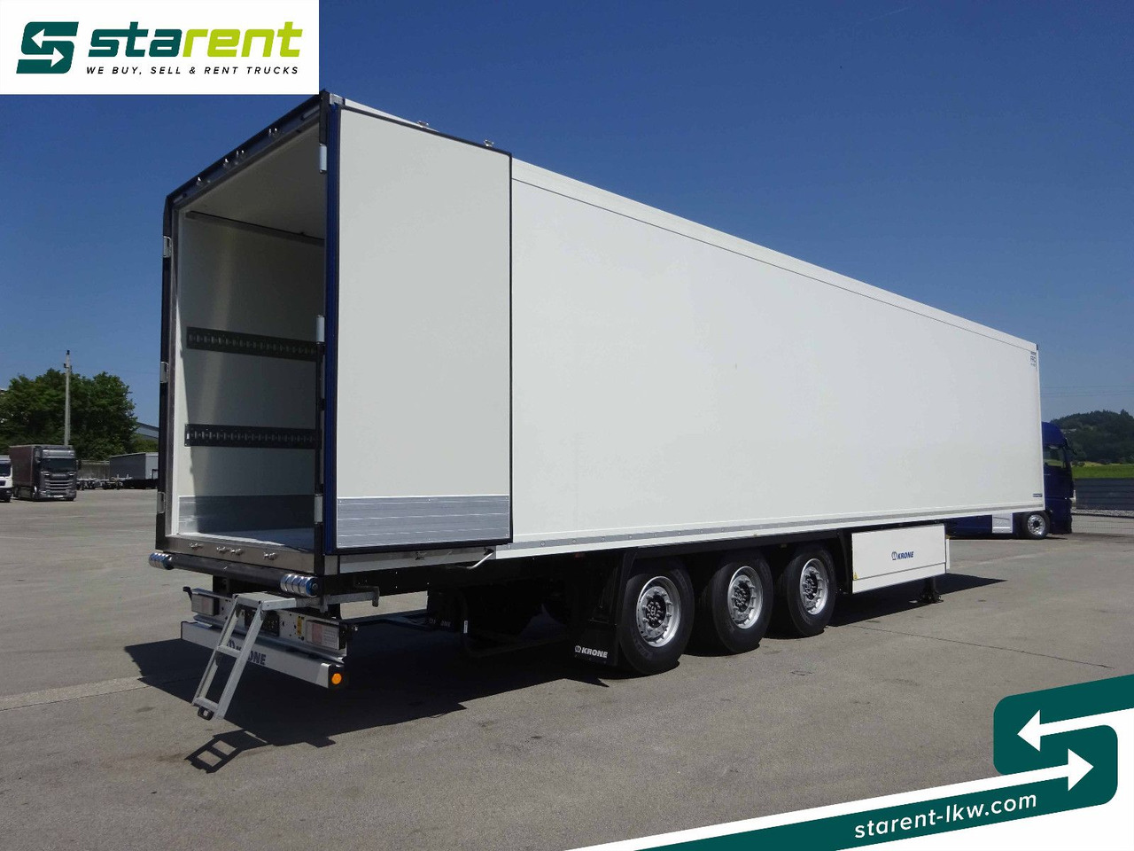 Затворена каросерия полуремарке Krone Thermotrailer Carrier Vector 1550, Zurrleisten: снимка 10