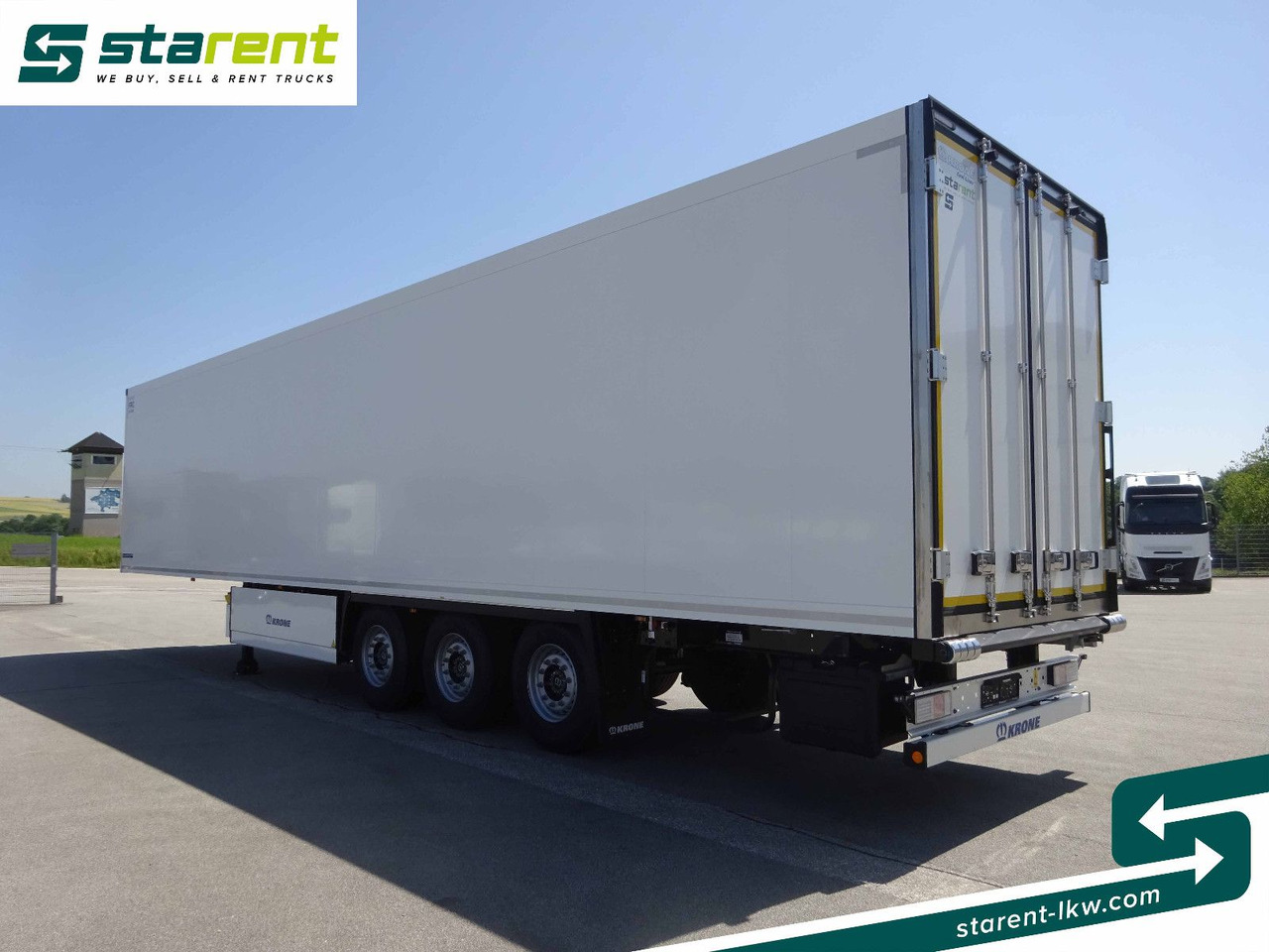 Затворена каросерия полуремарке Krone Thermotrailer Carrier Vector 1550, Zurrleisten: снимка 7