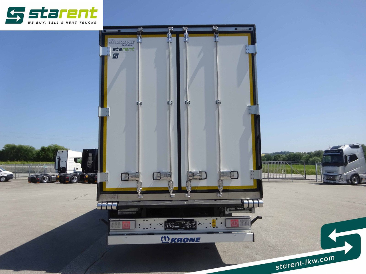 Затворена каросерия полуремарке Krone Thermotrailer Carrier Vector 1550, Zurrleisten: снимка 6