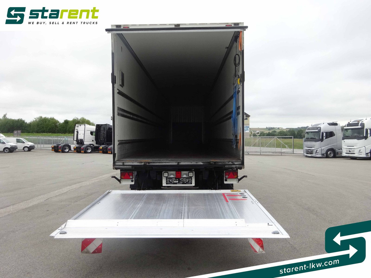 Затворена каросерия полуремарке Krone Trockenfrachtkoffer, Dautel LBW 2.500 KG: снимка 9