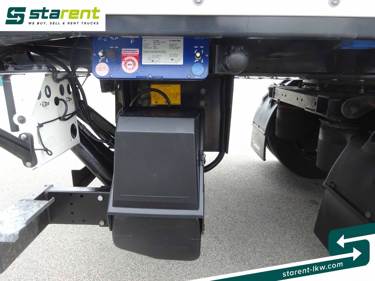 Затворена каросерия полуремарке Krone Trockenfrachtkoffer, Dautel LBW 2.500 KG: снимка 22