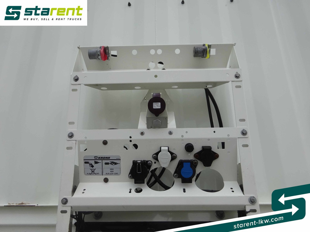 Затворена каросерия полуремарке Krone Trockenfrachtkoffer, Dautel LBW 2.500 KG: снимка 25