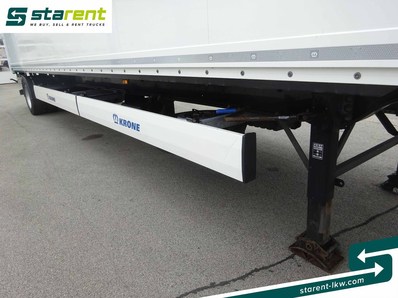 Затворена каросерия полуремарке Krone Trockenfrachtkoffer, Dautel LBW 2.500 KG: снимка 24