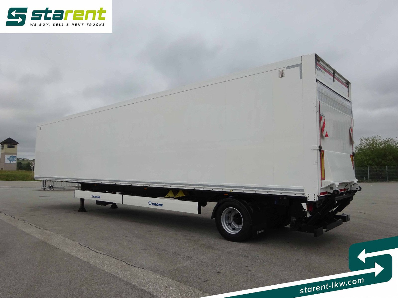 Затворена каросерия полуремарке Krone Trockenfrachtkoffer, Dautel LBW 2.500 KG: снимка 7