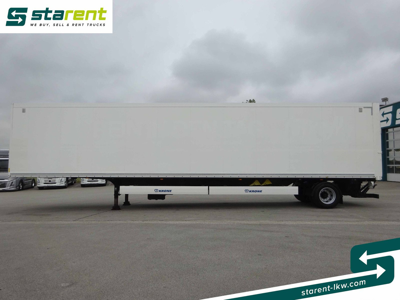 Затворена каросерия полуремарке Krone Trockenfrachtkoffer, Dautel LBW 2.500 KG: снимка 8