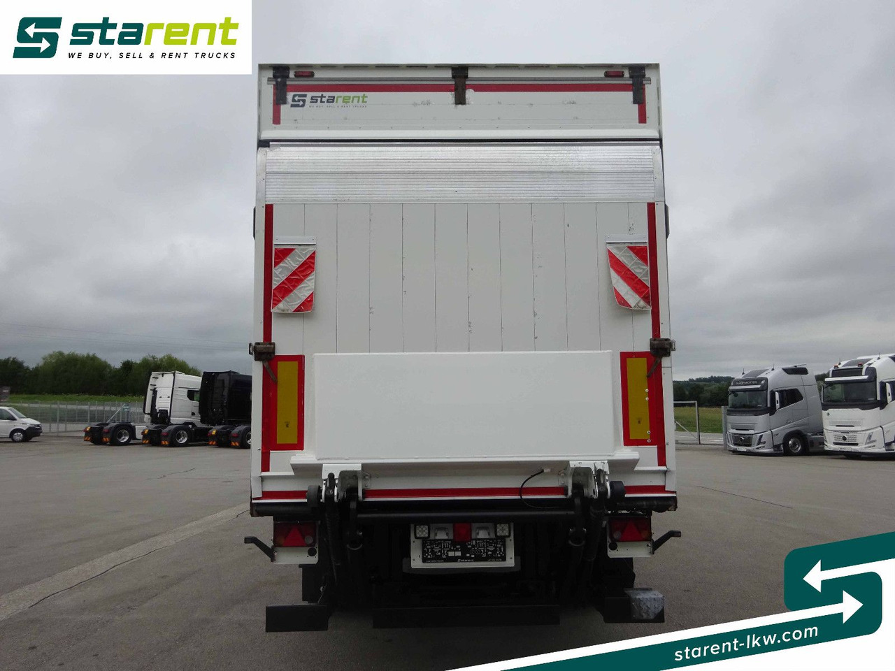 Затворена каросерия полуремарке Krone Trockenfrachtkoffer, Dautel LBW 2.500 KG: снимка 6