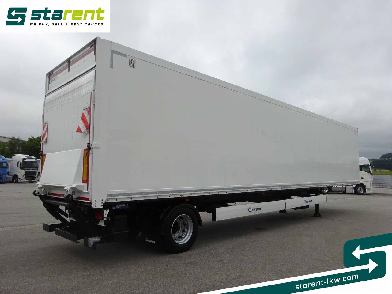 Затворена каросерия полуремарке Krone Trockenfrachtkoffer, Dautel LBW 2.500 KG: снимка 5