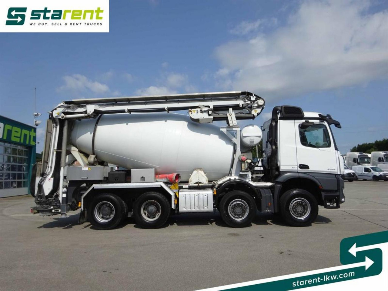 Mercedes Benz Arocs 3748 8x4 Liebherr Betonmischer + Förderband - Бетоновоз: снимка 4 Mercedes Benz Arocs 3748 8x4 Liebherr Betonmischer + Förderband - Бетоновоз: снимка 4