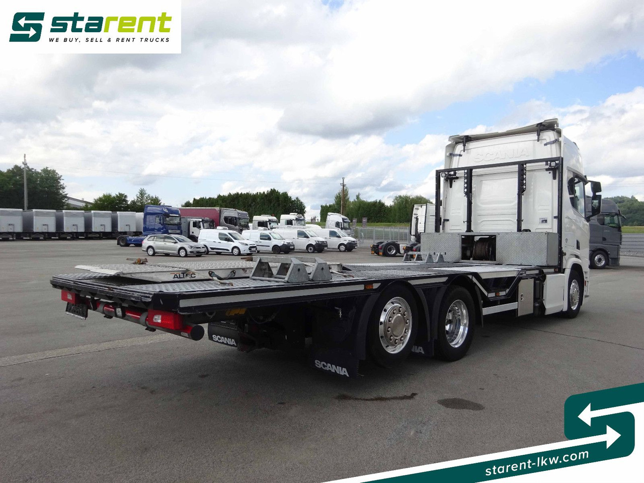 Scania R770 V8 Fahrzeugtransporter, Retarder, Seilwinde - Бордови камион: снимка 5 Scania R770 V8 Fahrzeugtransporter, Retarder, Seilwinde - Бордови камион: снимка 5