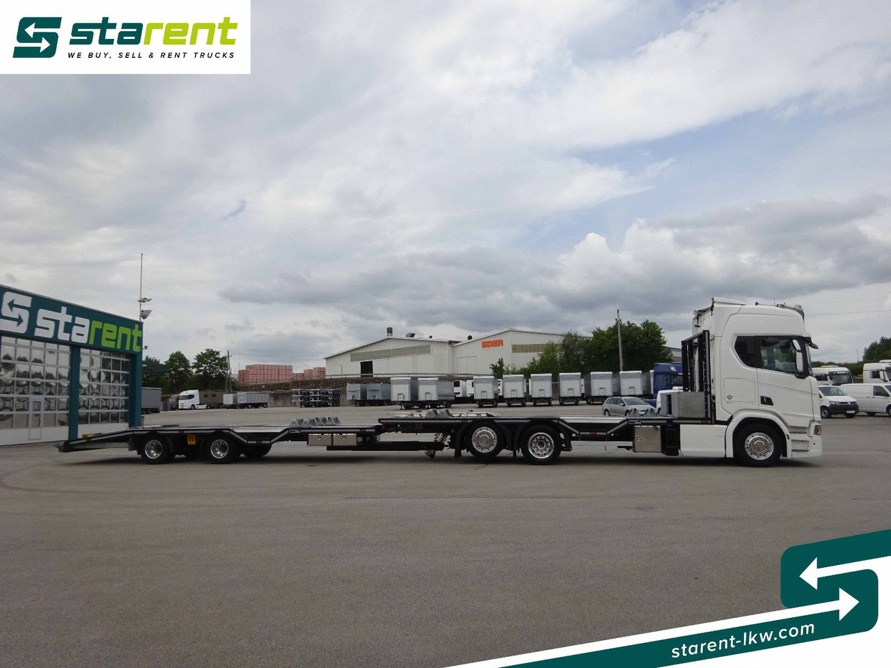 Scania R770 V8 Fahrzeugtransporter + Ziegler Anhänger - Камион пътна помощ: снимка 4 Scania R770 V8 Fahrzeugtransporter + Ziegler Anhänger - Камион пътна помощ: снимка 4