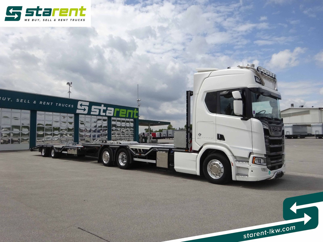 Scania R770 V8 Fahrzeugtransporter + Ziegler Anhänger - Бордови камион: снимка 3 Scania R770 V8 Fahrzeugtransporter + Ziegler Anhänger - Бордови камион: снимка 3