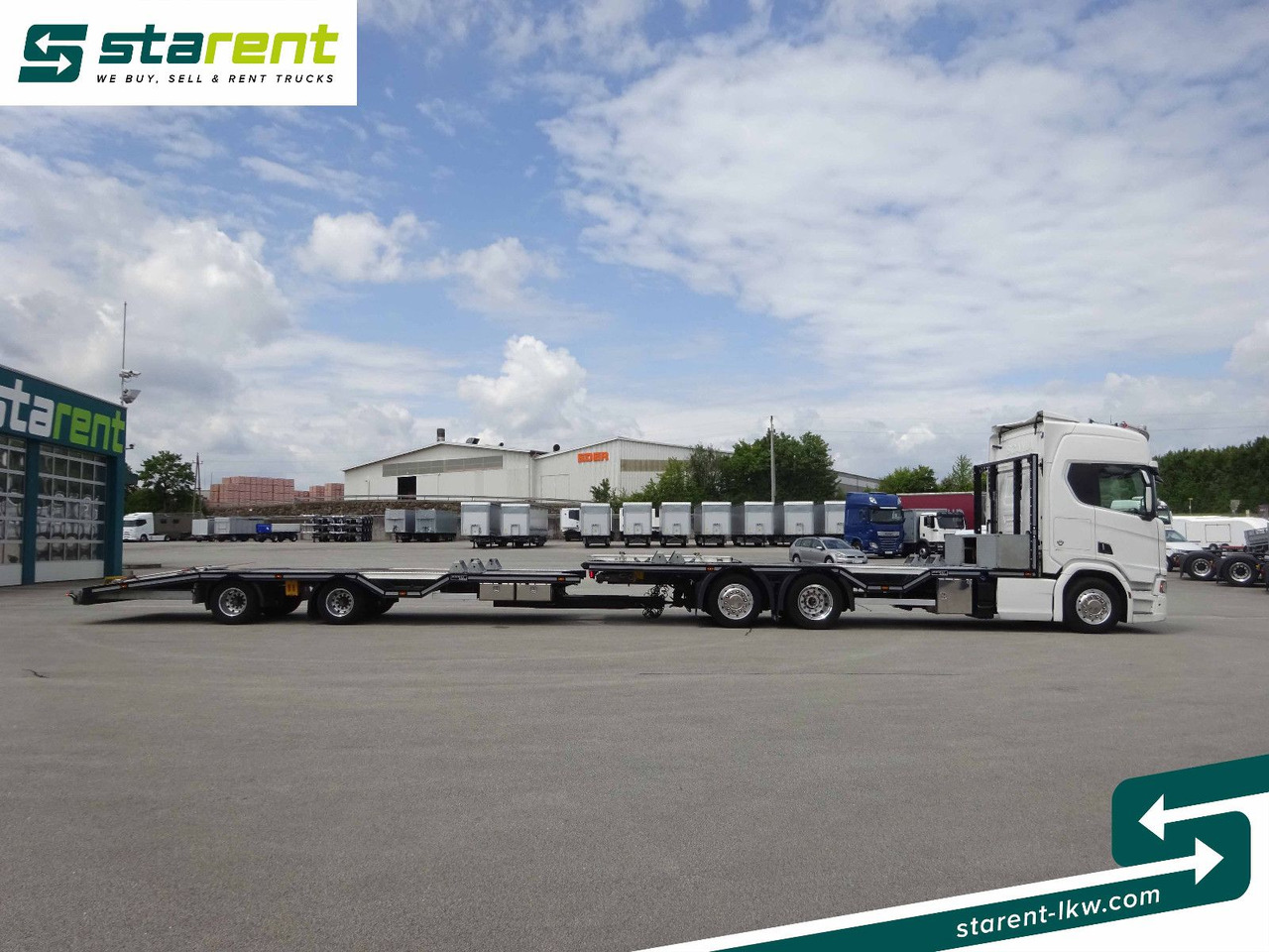 Scania R770 V8 Fahrzeugtransporter + Ziegler Anhänger - Бордови камион: снимка 4 Scania R770 V8 Fahrzeugtransporter + Ziegler Anhänger - Бордови камион: снимка 4
