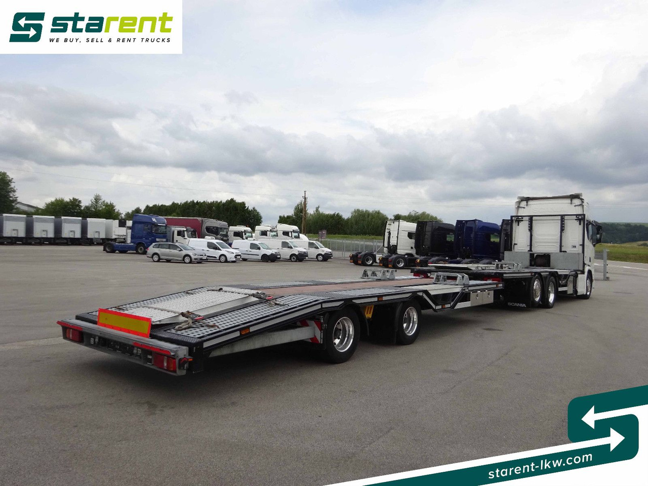 Scania R770 V8 Fahrzeugtransporter + Ziegler Anhänger - Камион пътна помощ: снимка 5 Scania R770 V8 Fahrzeugtransporter + Ziegler Anhänger - Камион пътна помощ: снимка 5
