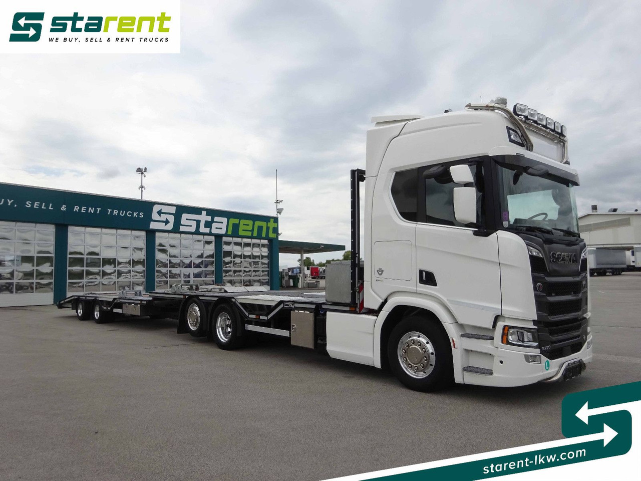 Scania R770 V8 Fahrzeugtransporter + Ziegler Anhänger - Камион пътна помощ: снимка 3 Scania R770 V8 Fahrzeugtransporter + Ziegler Anhänger - Камион пътна помощ: снимка 3