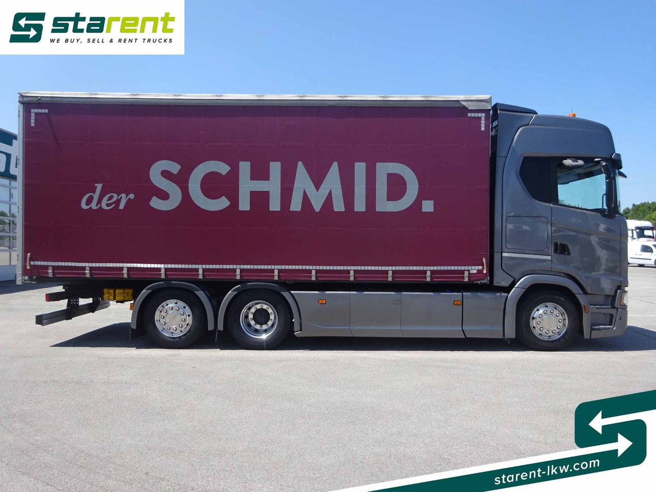Scania S500 Planen Aufbau Schwarzmüller 6x2, Standklima - Камион с брезент: снимка 4 Scania S500 Planen Aufbau Schwarzmüller 6x2, Standklima - Камион с брезент: снимка 4