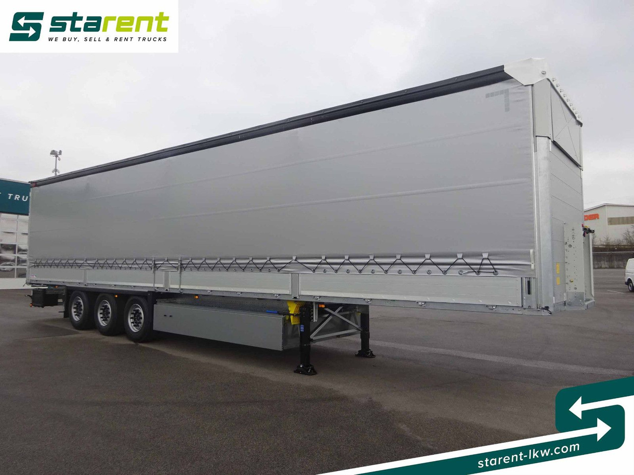 Schmitz Cargobull Tautliner, Bordwand 60cm, Hubdach, Liftachse - Брезентово полуремарке: снимка 3 Schmitz Cargobull Tautliner, Bordwand 60cm, Hubdach, Liftachse - Брезентово полуремарке: снимка 3
