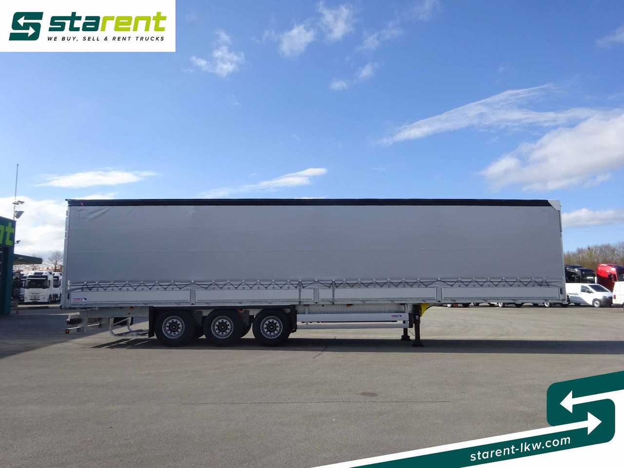 Schmitz Cargobull Tautliner, Bordwand 60cm, Hubdach, Liftachse - Брезентово полуремарке: снимка 4 Schmitz Cargobull Tautliner, Bordwand 60cm, Hubdach, Liftachse - Брезентово полуремарке: снимка 4