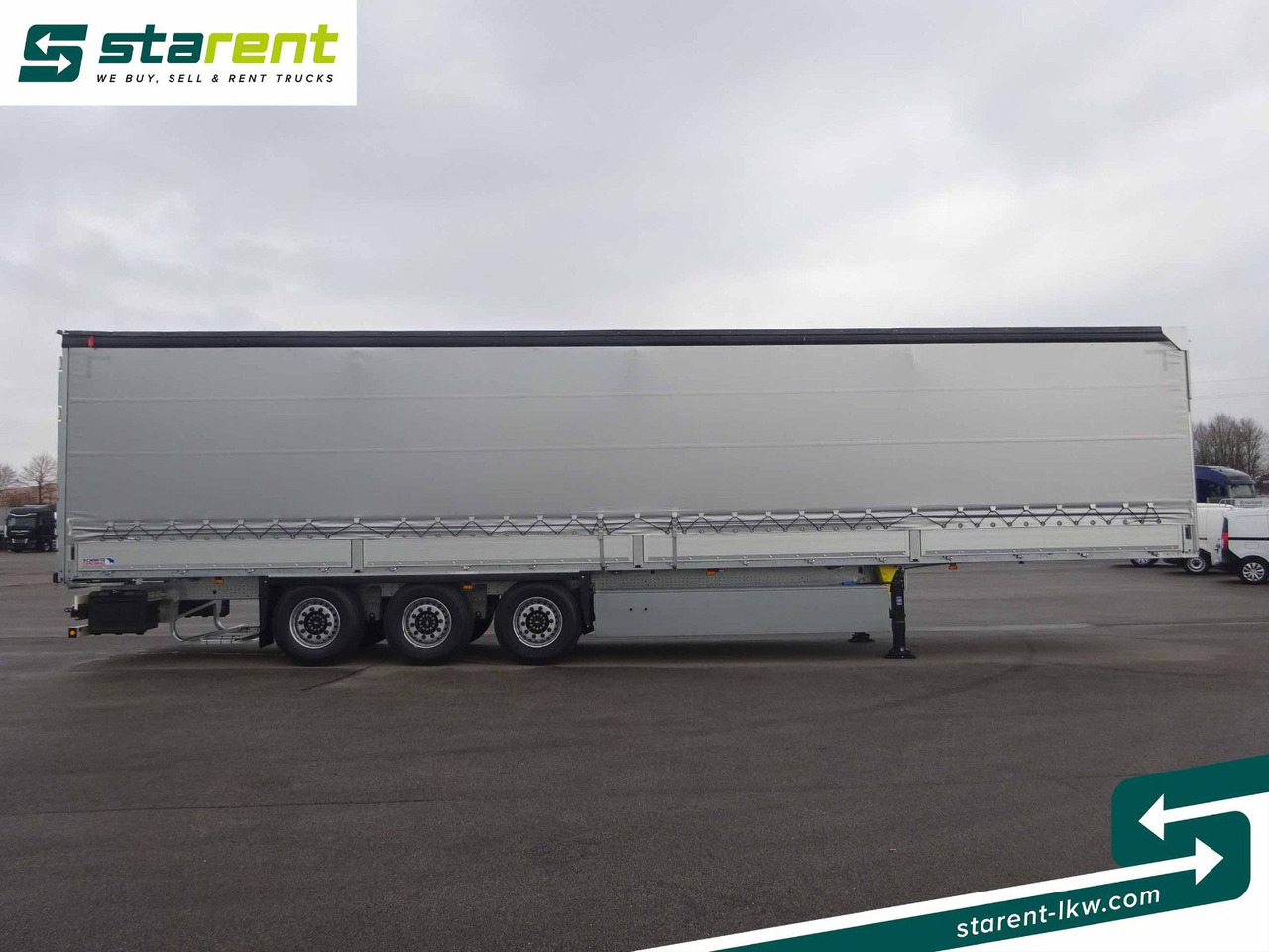 Schmitz Cargobull Tautliner, Bordwand 60cm, Hubdach, Liftachse - Брезентово полуремарке: снимка 4 Schmitz Cargobull Tautliner, Bordwand 60cm, Hubdach, Liftachse - Брезентово полуремарке: снимка 4