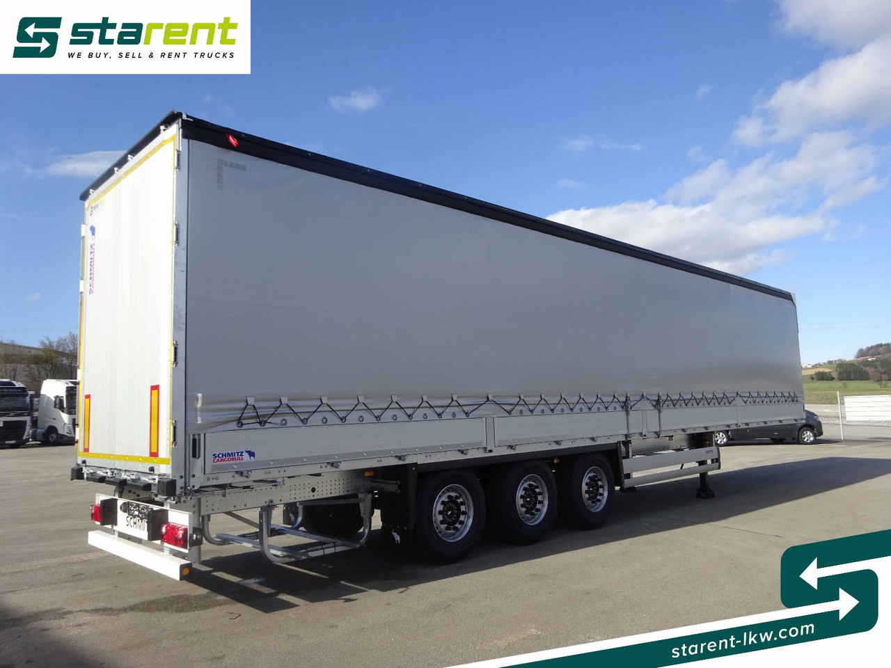 Schmitz Cargobull Tautliner, Bordwand 60cm, Hubdach, Liftachse - Брезентово полуремарке: снимка 5 Schmitz Cargobull Tautliner, Bordwand 60cm, Hubdach, Liftachse - Брезентово полуремарке: снимка 5