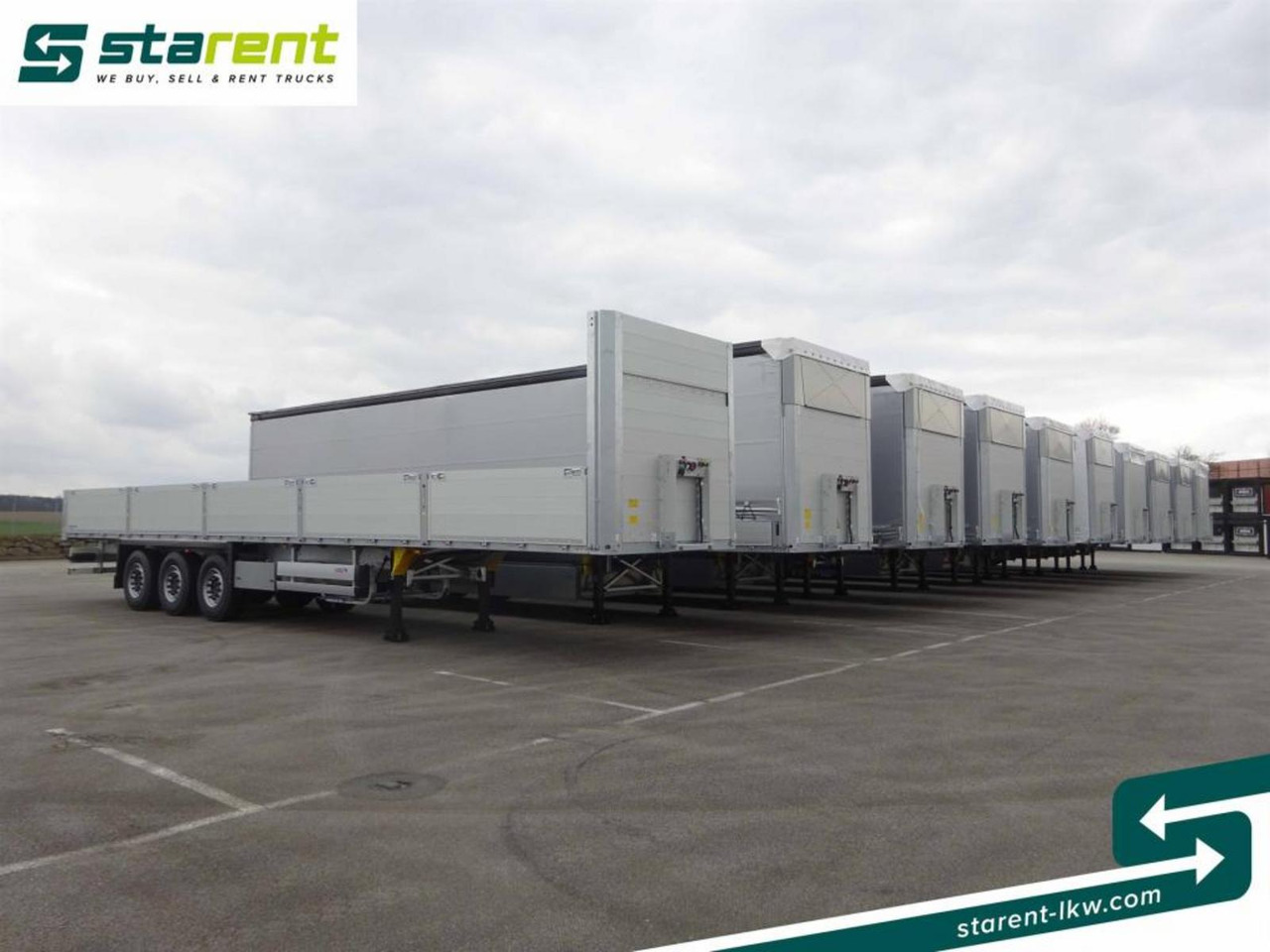 Schmitz SOFORT VERFÜGBAR, Baustoff-, Mega-, Varios- - Бордово полуремарке/ Платформа: снимка 1 Schmitz SOFORT VERFÜGBAR, Baustoff-, Mega-, Varios- - Бордово полуремарке/ Платформа: снимка 1
