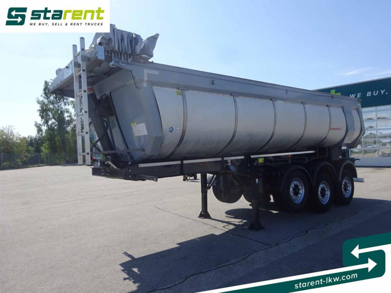 Самосвал полуремарке Schwarzmüller 3-Achs Thermokipper 25m³ elektr. Verdeck Liftachse: снимка 1
