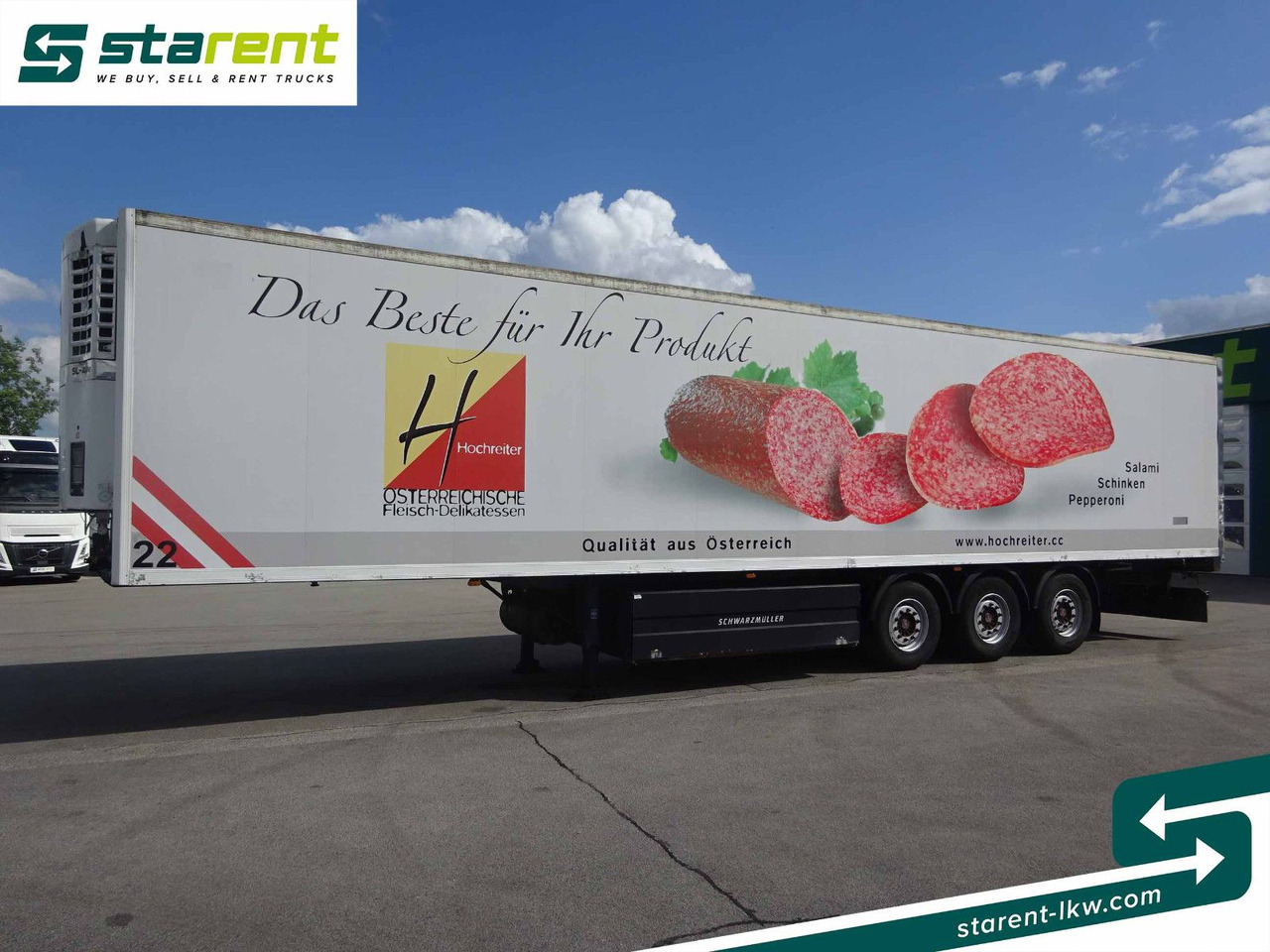 Schwarzmüller Thermotrailer, Thermo King SL400, Liftachse, SAF - Затворена каросерия полуремарке: снимка 1 Schwarzmüller Thermotrailer, Thermo King SL400, Liftachse, SAF - Затворена каросерия полуремарке: снимка 1