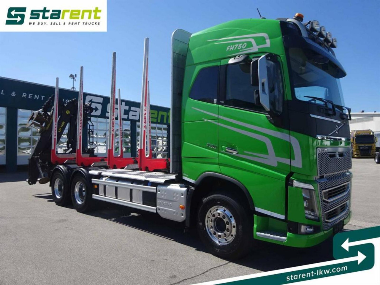 Volvo FH16 750 6x4 Holzaufbau mit Kran (Tajfun LIV120Z) - Камион за дърва: снимка 3 Volvo FH16 750 6x4 Holzaufbau mit Kran (Tajfun LIV120Z) - Камион за дърва: снимка 3