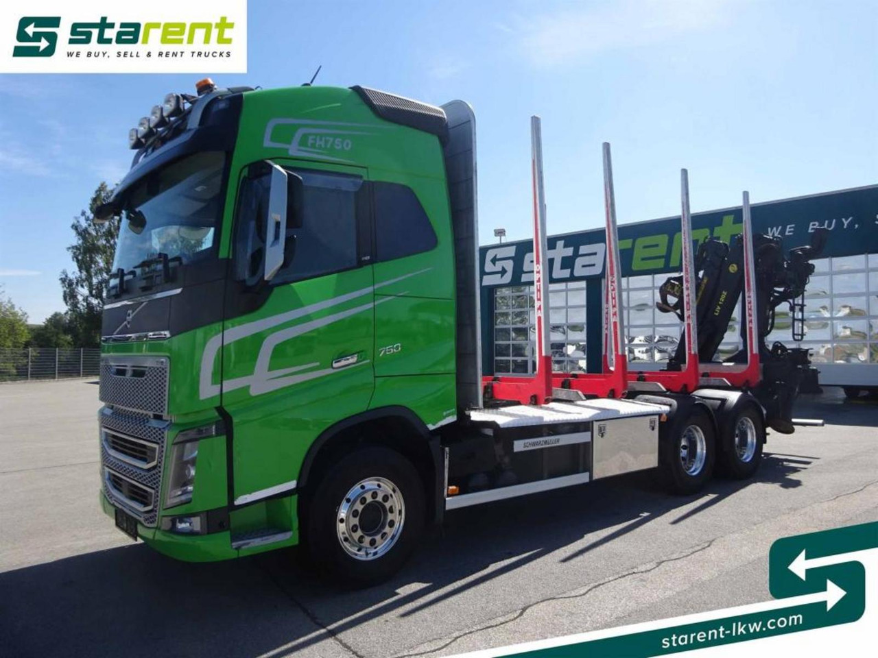 Volvo FH16 750 6x4 Holzaufbau mit Kran (Tajfun LIV120Z) - Камион за дърва: снимка 1 Volvo FH16 750 6x4 Holzaufbau mit Kran (Tajfun LIV120Z) - Камион за дърва: снимка 1