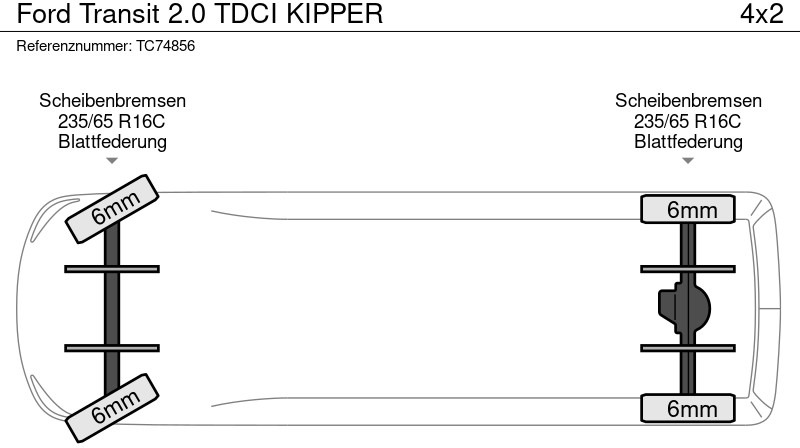 Ford Transit 2.0 TDCI KIPPER - Бус самосвал: снимка 5 Ford Transit 2.0 TDCI KIPPER - Бус самосвал: снимка 5