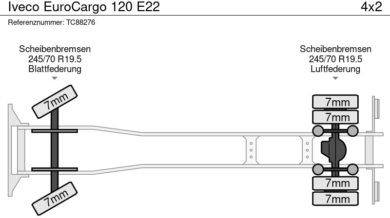Лизинг на Iveco EuroCargo 120 E22 Iveco EuroCargo 120 E22: снимка 17