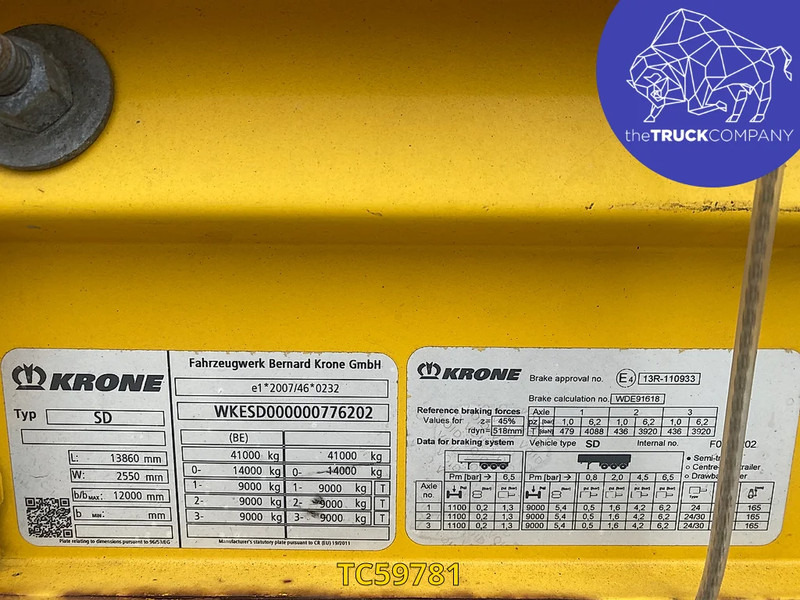 Krone - Брезентово полуремарке: снимка 2 Krone - Брезентово полуремарке: снимка 2