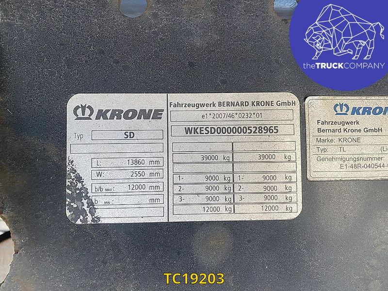 Krone Textile - Затворена каросерия полуремарке: снимка 2 Krone Textile - Затворена каросерия полуремарке: снимка 2