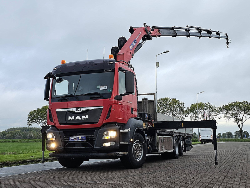 MAN 26.320 TGS 6X2-4 HMF 2820 K6 - Бордови камион, Камион с кран: снимка 1 MAN 26.320 TGS 6X2-4 HMF 2820 K6 - Бордови камион, Камион с кран: снимка 1