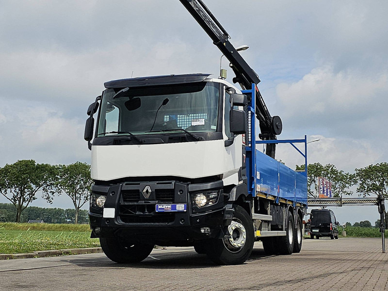 Renault K 430 HIAB 188ES4 - Бордови камион, Камион с кран: снимка 1 Renault K 430 HIAB 188ES4 - Бордови камион, Камион с кран: снимка 1