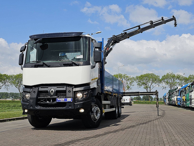 Renault K 430 HIAB 188ES4 - Бордови камион, Камион с кран: снимка 1 Renault K 430 HIAB 188ES4 - Бордови камион, Камион с кран: снимка 1